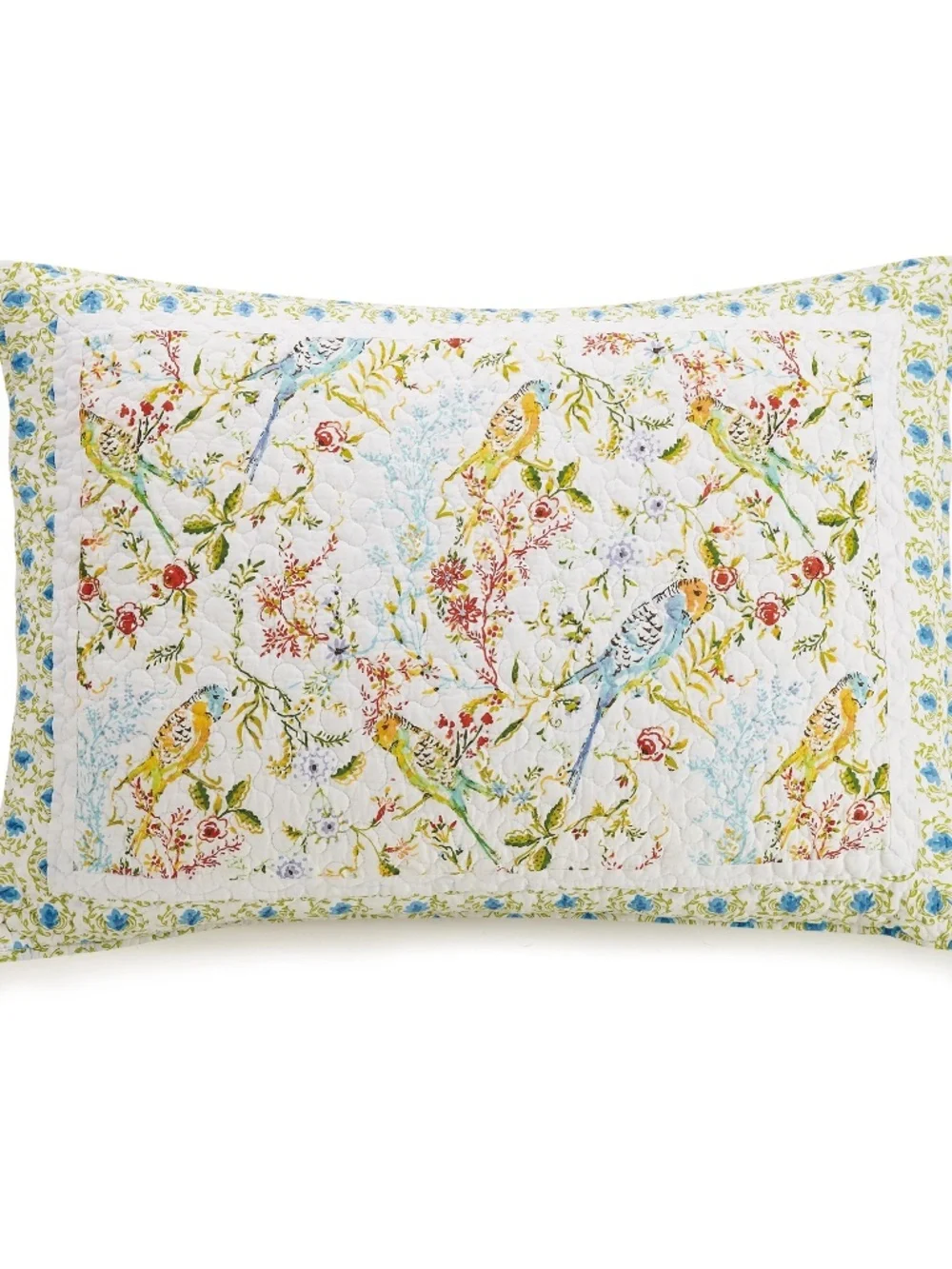 NWT Sonnet 3-Piece Quilt Set By Dena Home Sunny Garden Bird